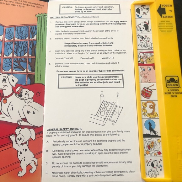 VINTAGE Golden Sound Story - 101 Dalmatians - Picture 7 of 7